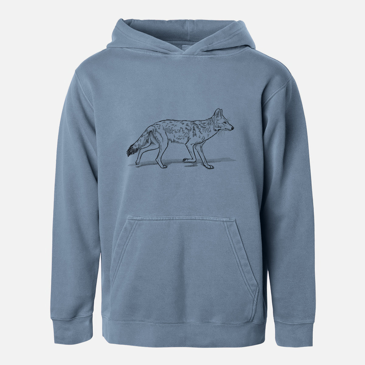 Coyote - Canis latrans - Youth Pigment Dyed Hoodie