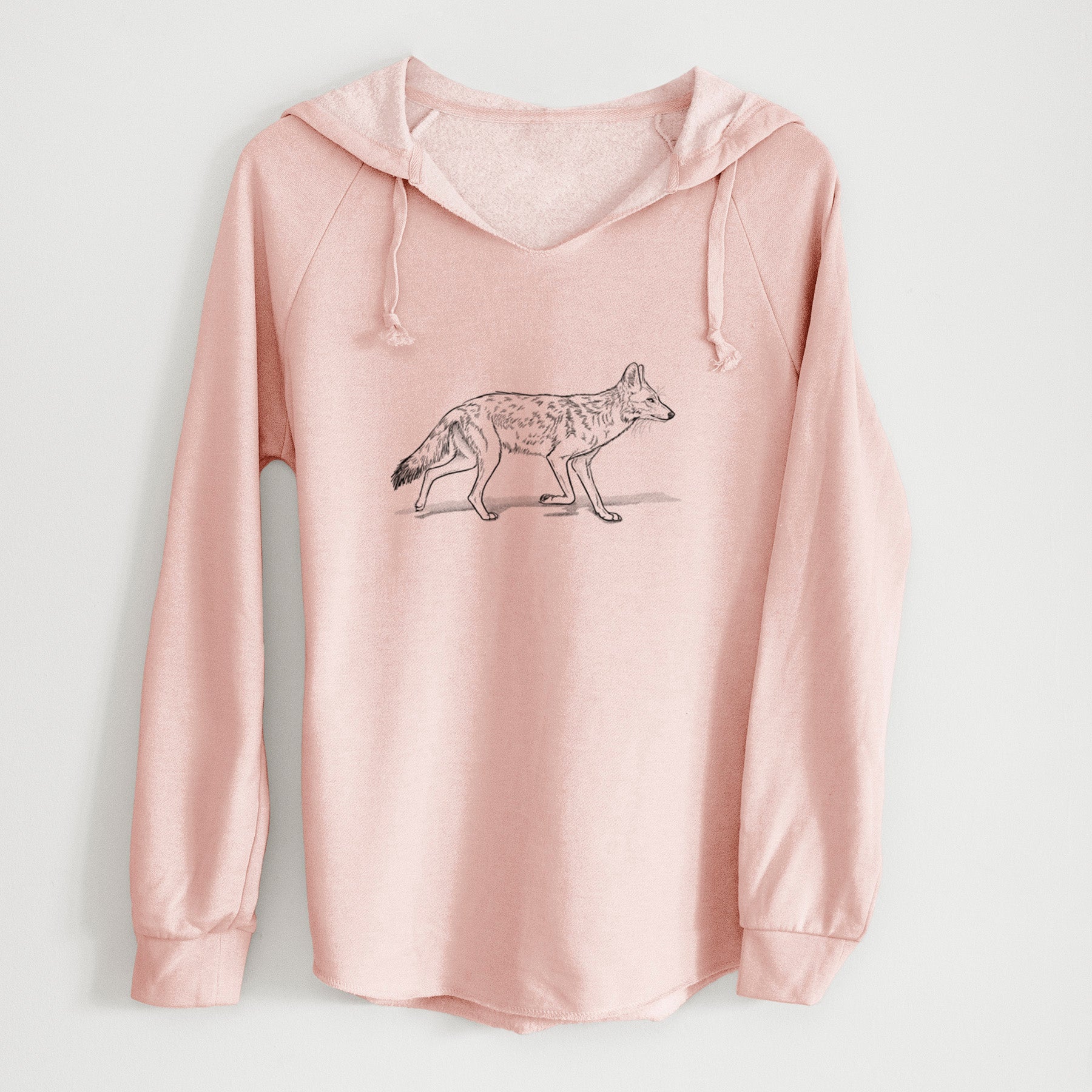 Coyote - Canis latrans - Cali Wave Hooded Sweatshirt