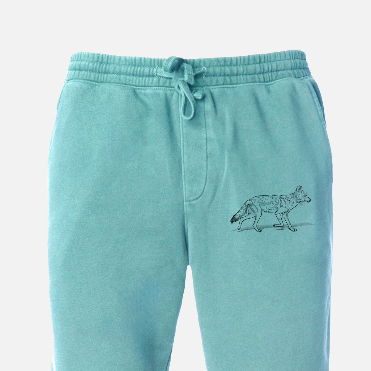 Coyote - Canis latrans - Unisex Pigment Dyed Sweatpants