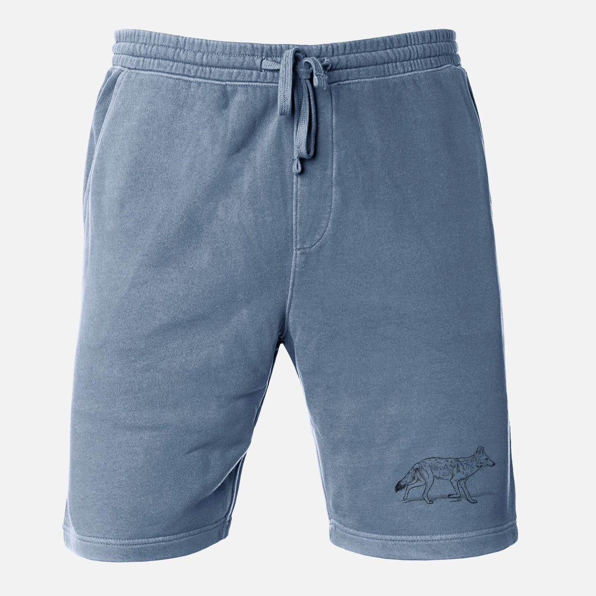 Coyote - Canis latrans - Unisex Pigment Dyed Shorts