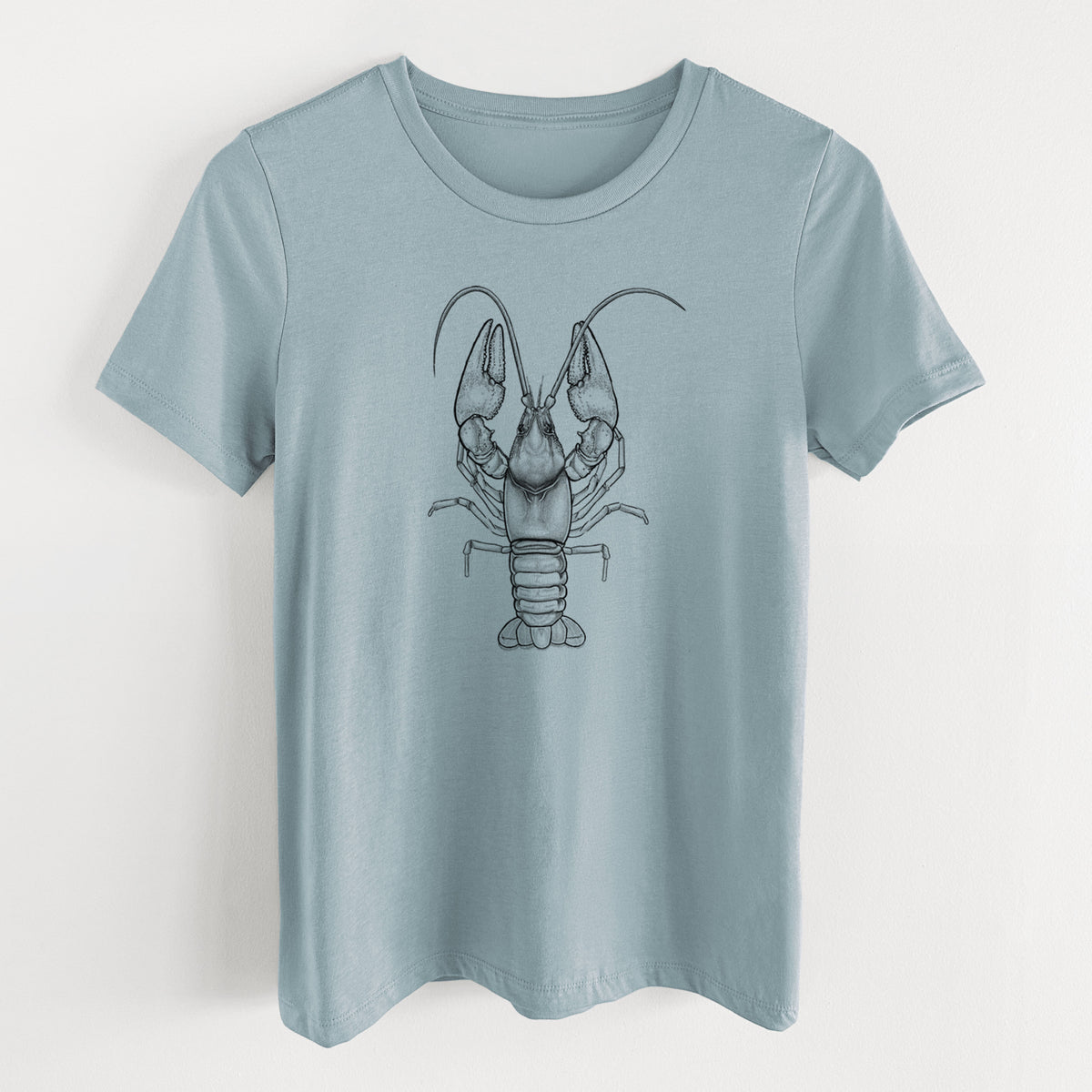 Guyandotte River Crayfish - Cambarus veteranus - Women&#39;s Lightweight Relaxed Fit 100% Cotton Crewneck