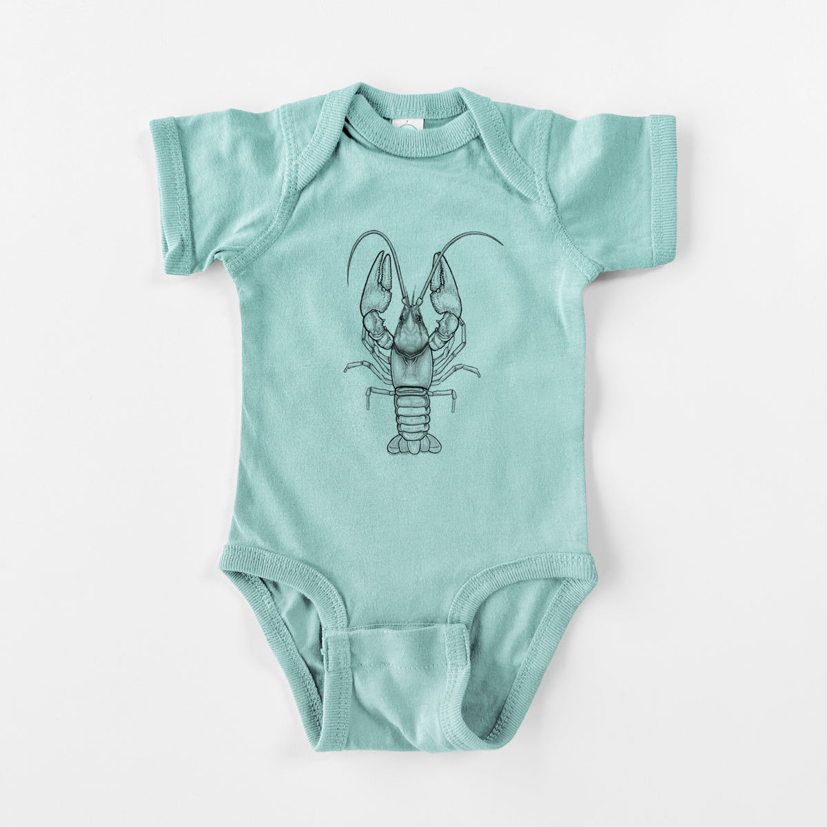 Guyandotte River Crayfish - Cambarus veteranus - Baby Fine Jersey Bodysuit