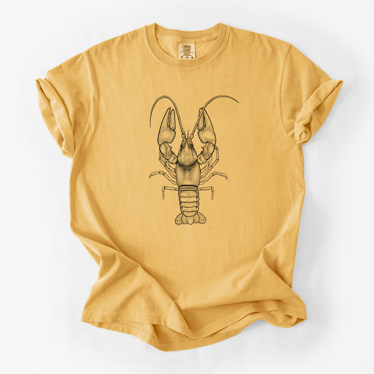 Guyandotte River Crayfish - Cambarus veteranus - Unisex Comfort Colors Garment-Dyed Heavyweight T-shirt