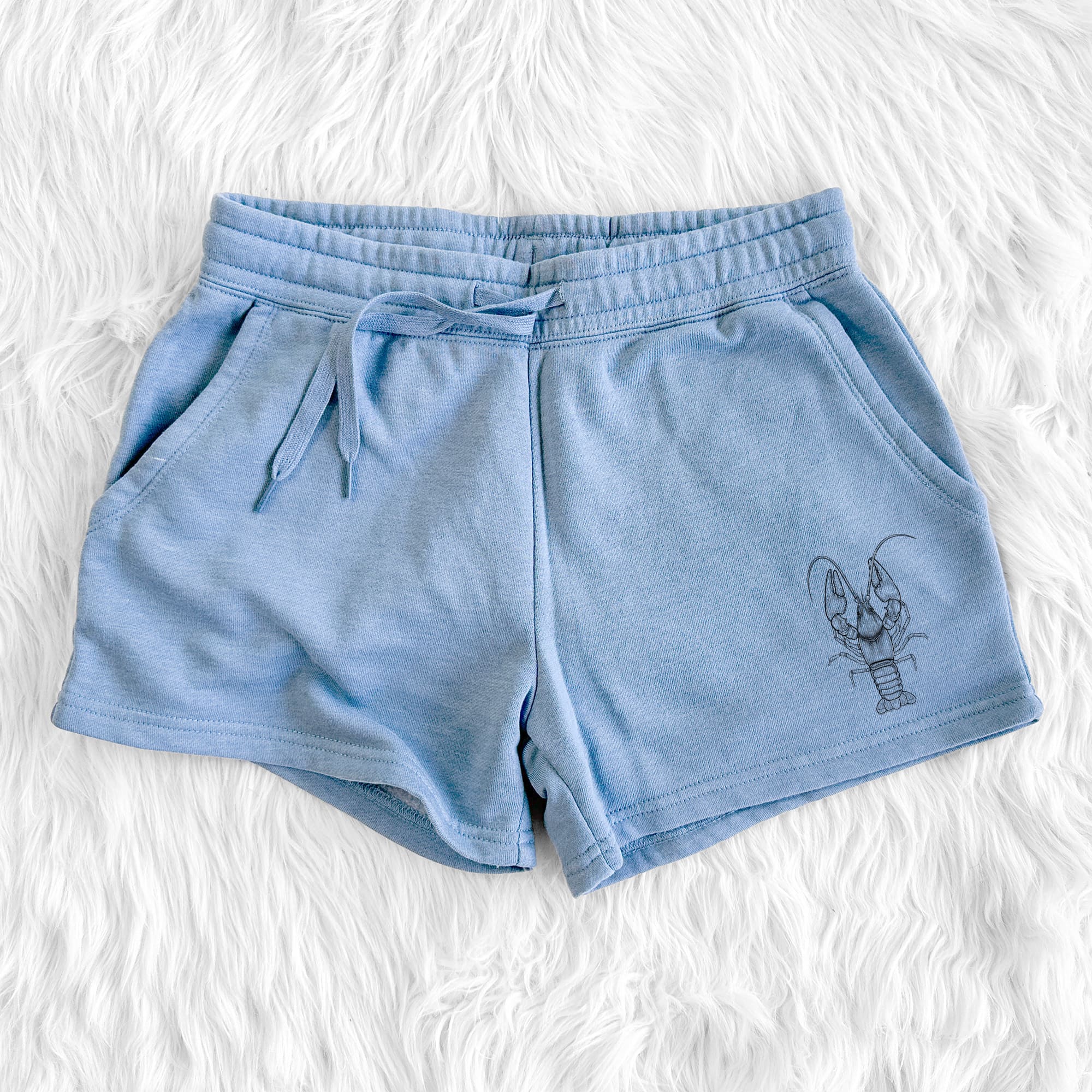 Guyandotte River Crayfish - Cambarus veteranus - Women's Cali Wave Shorts