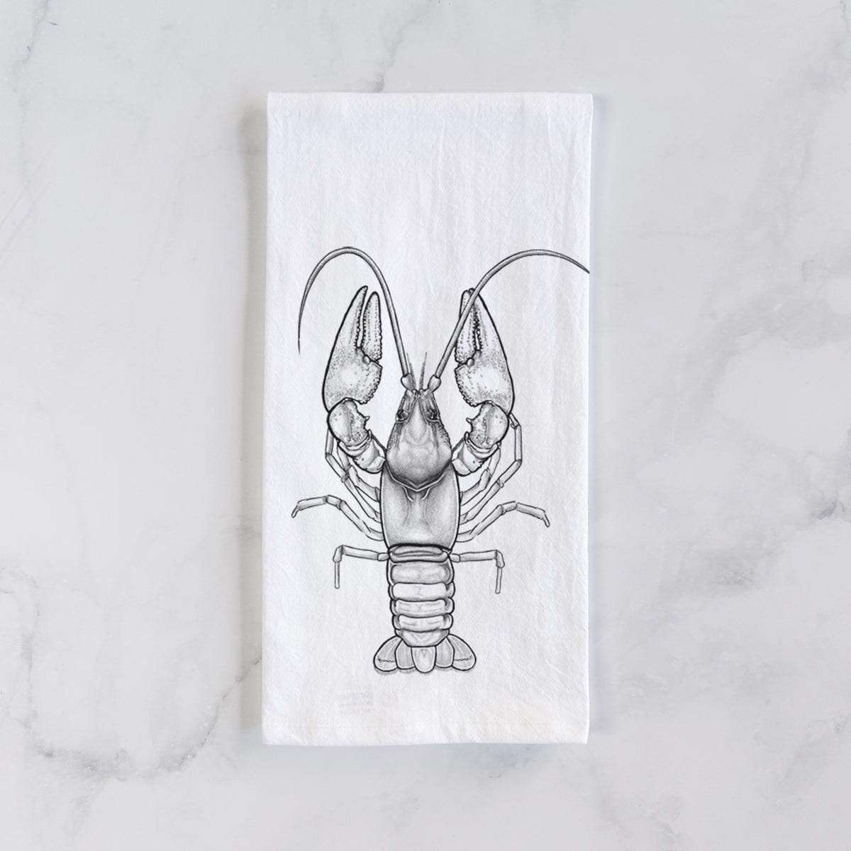 Guyandotte River Crayfish - Cambarus veteranus Tea Towel