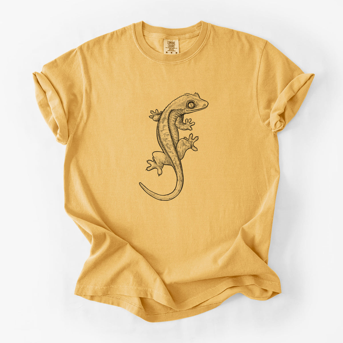 Crested Gecko - Correlophus ciliatus - Unisex Comfort Colors Garment-Dyed Heavyweight T-shirt
