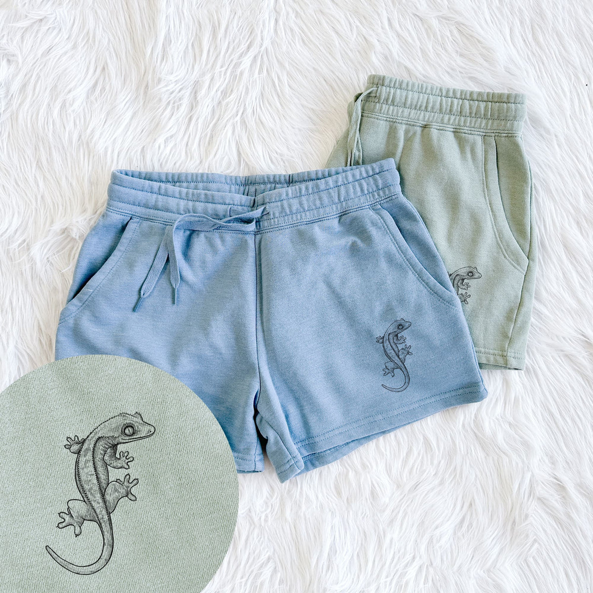 Crested Gecko - Correlophus ciliatus - Women's Cali Wave Shorts