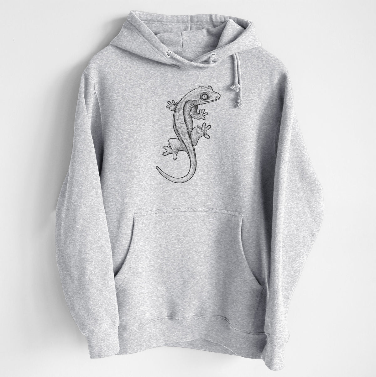 Crested Gecko - Correlophus ciliatus - Heavyweight Fleece Hoodie