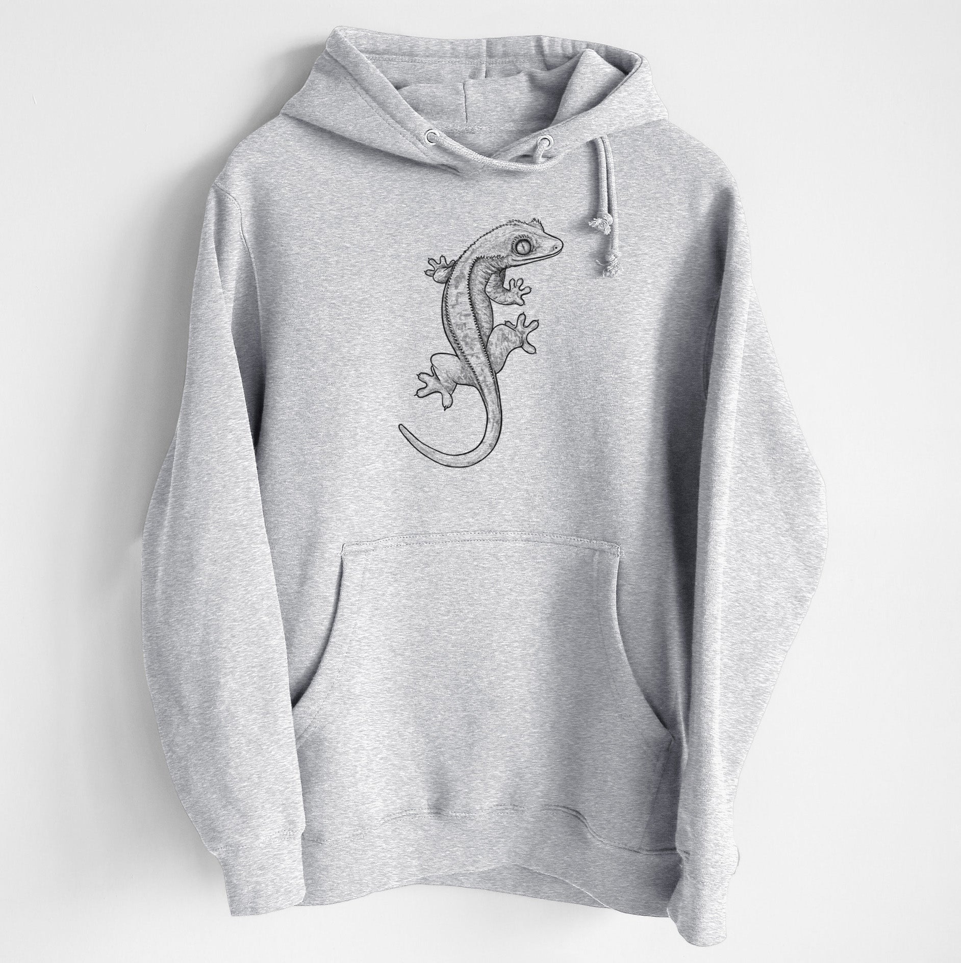 Crested Gecko - Correlophus ciliatus - Heavyweight Fleece Hoodie
