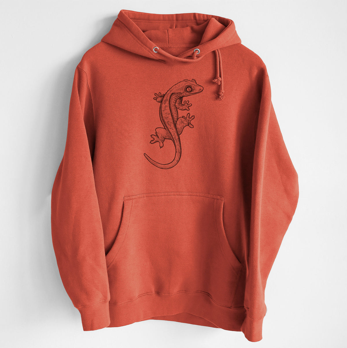 Crested Gecko - Correlophus ciliatus - Heavyweight Fleece Hoodie