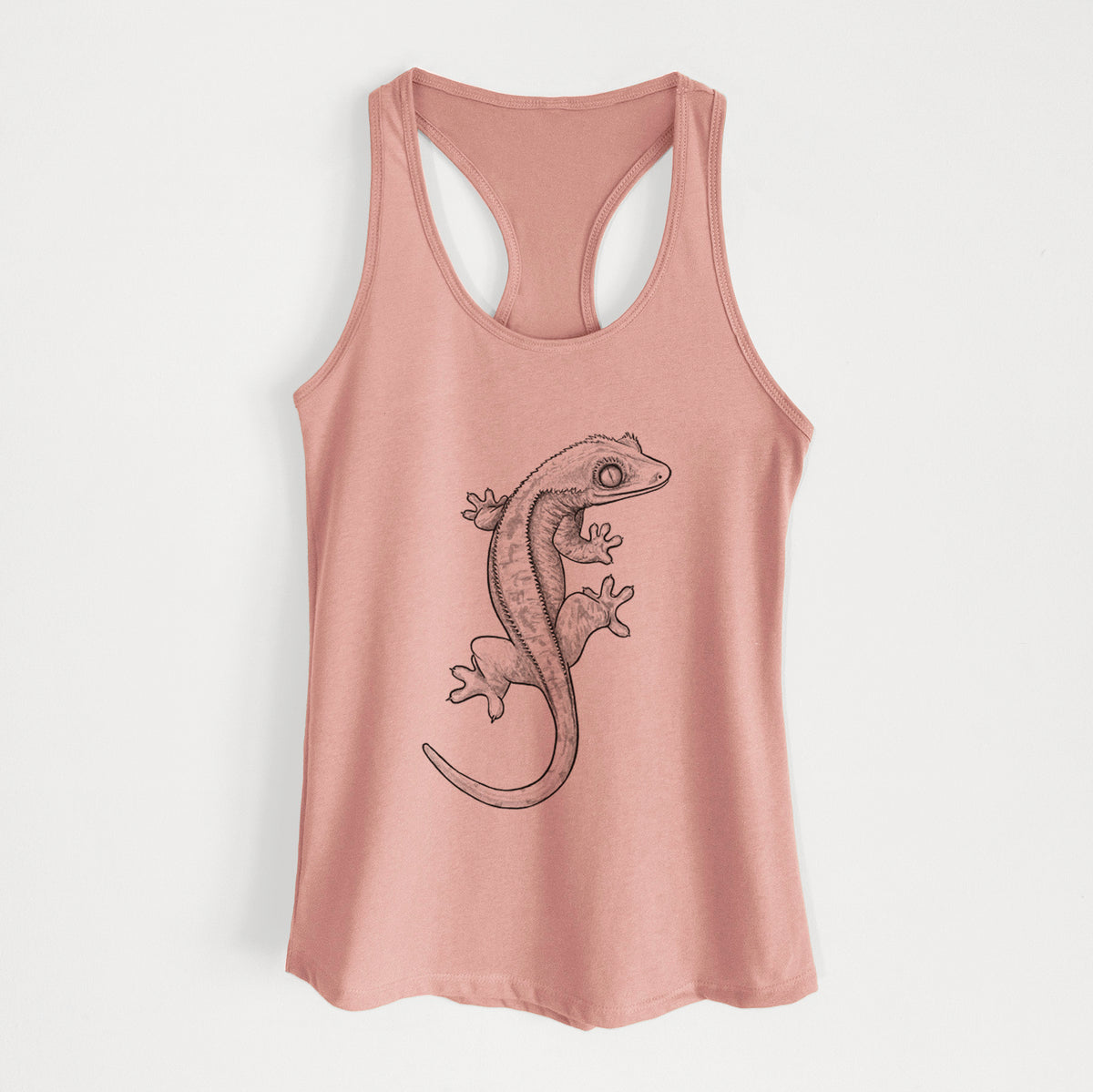 Crested Gecko - Correlophus ciliatus - Women&#39;s Racerback Tanktop