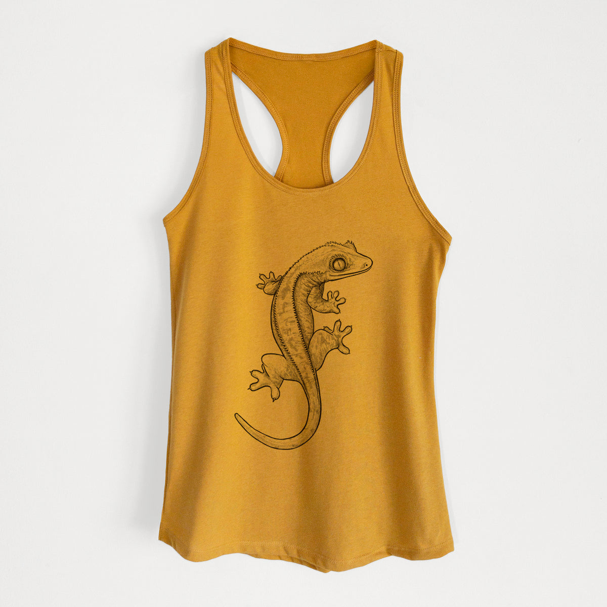 Crested Gecko - Correlophus ciliatus - Women&#39;s Racerback Tanktop