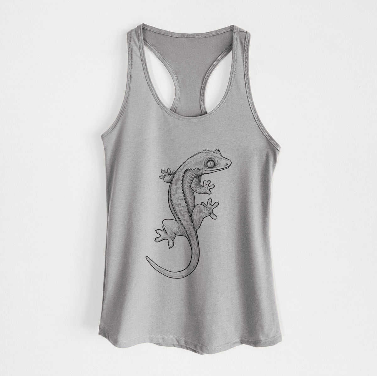 Crested Gecko - Correlophus ciliatus - Women&#39;s Racerback Tanktop