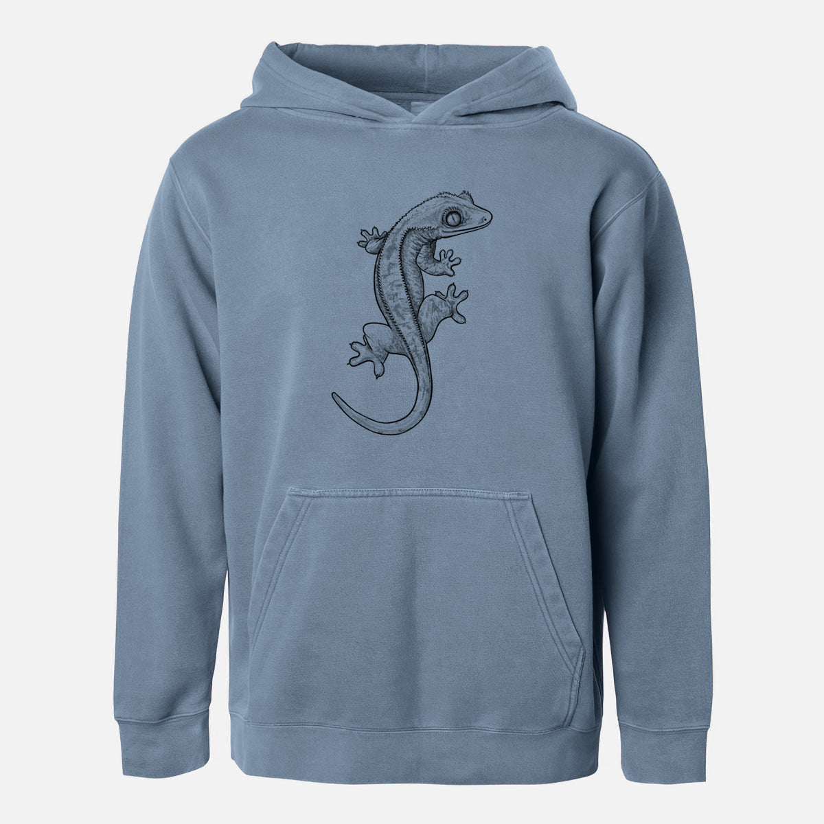 Crested Gecko - Correlophus ciliatus - Youth Pigment Dyed Hoodie
