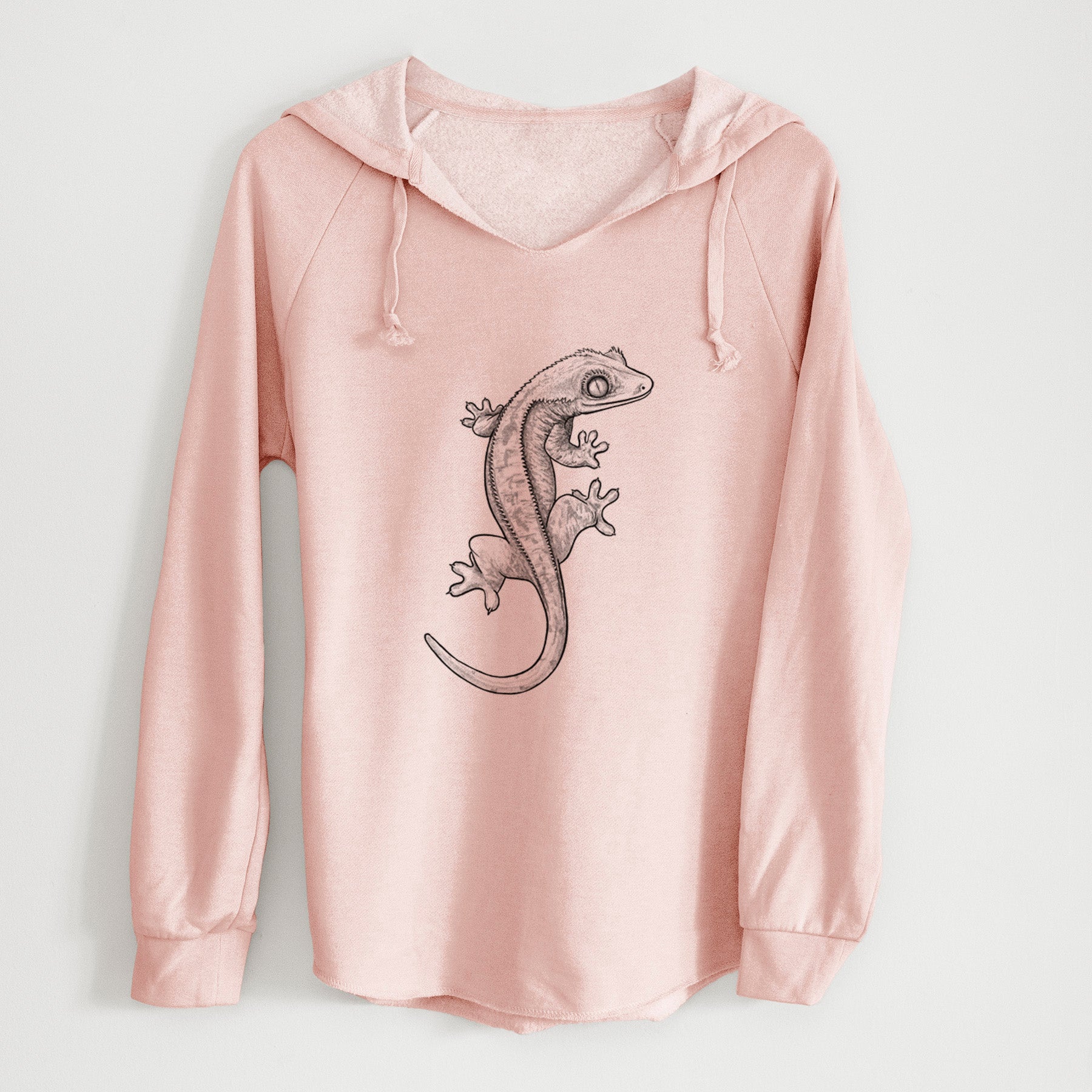 Crested Gecko - Correlophus ciliatus - Cali Wave Hooded Sweatshirt