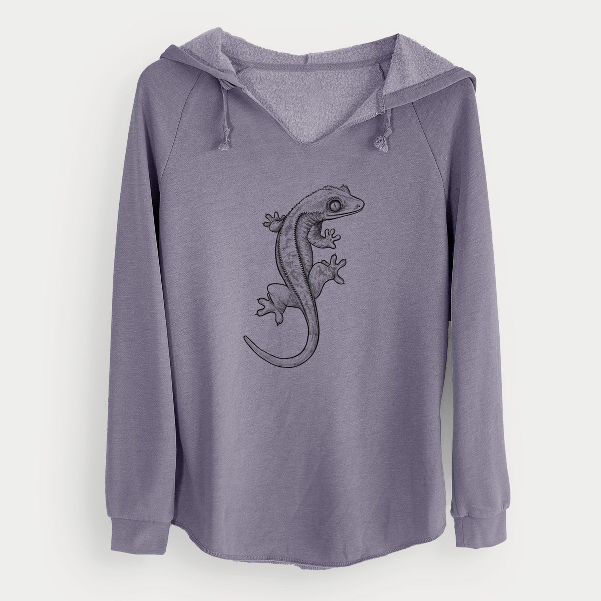 Crested Gecko - Correlophus ciliatus - Cali Wave Hooded Sweatshirt