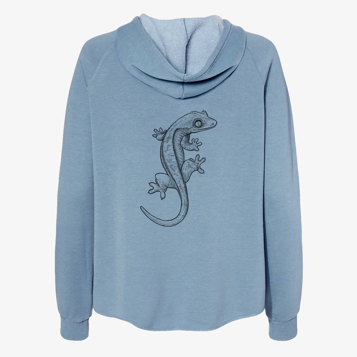 Crested Gecko - Correlophus ciliatus - Women&#39;s Cali Wave Zip-Up Sweatshirt