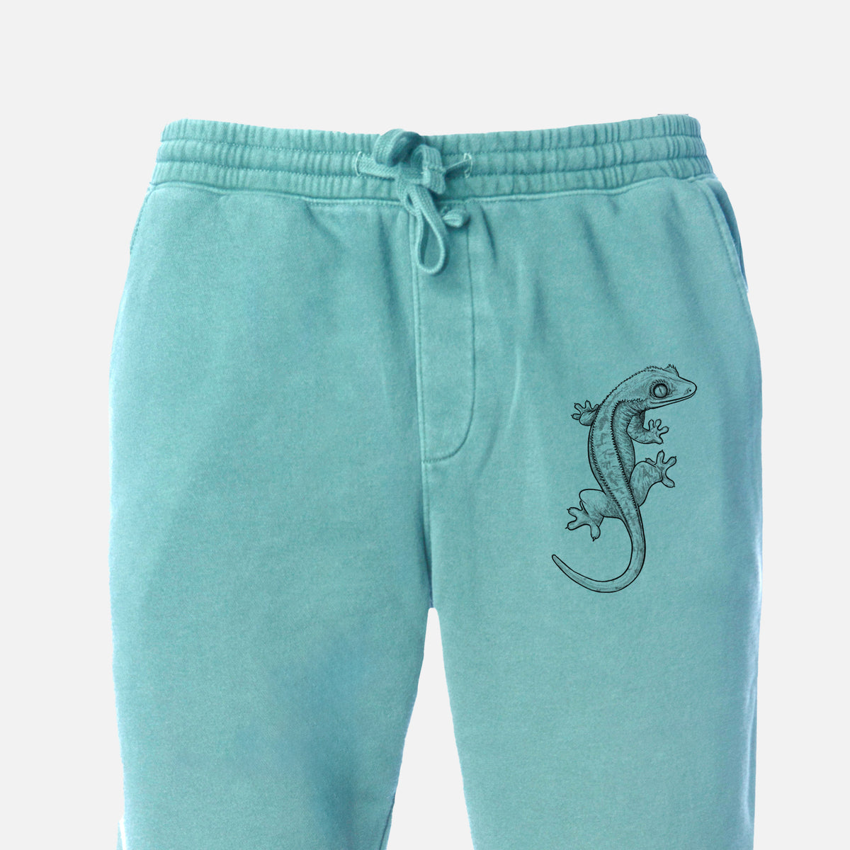 Crested Gecko - Correlophus ciliatus - Unisex Pigment Dyed Sweatpants