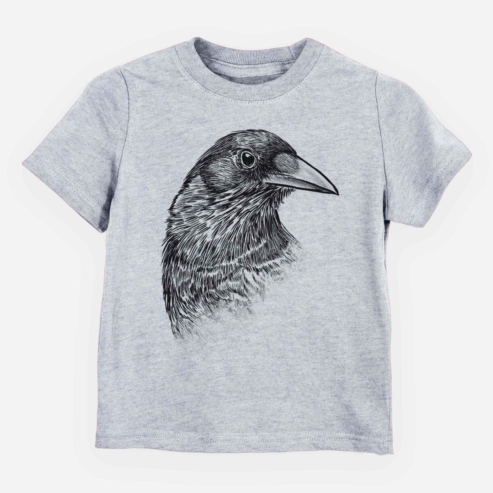 American Crow Bust - Corvus brachyrhynchos - Toddler/Youth Shirt