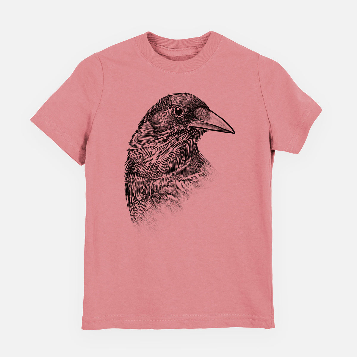 American Crow Bust - Corvus brachyrhynchos - Youth Shirt