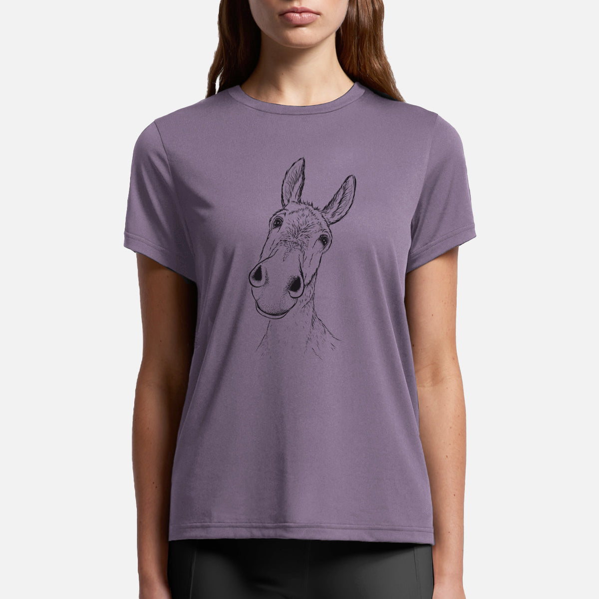 Curious Donkey - Womens Everyday Maple Tee