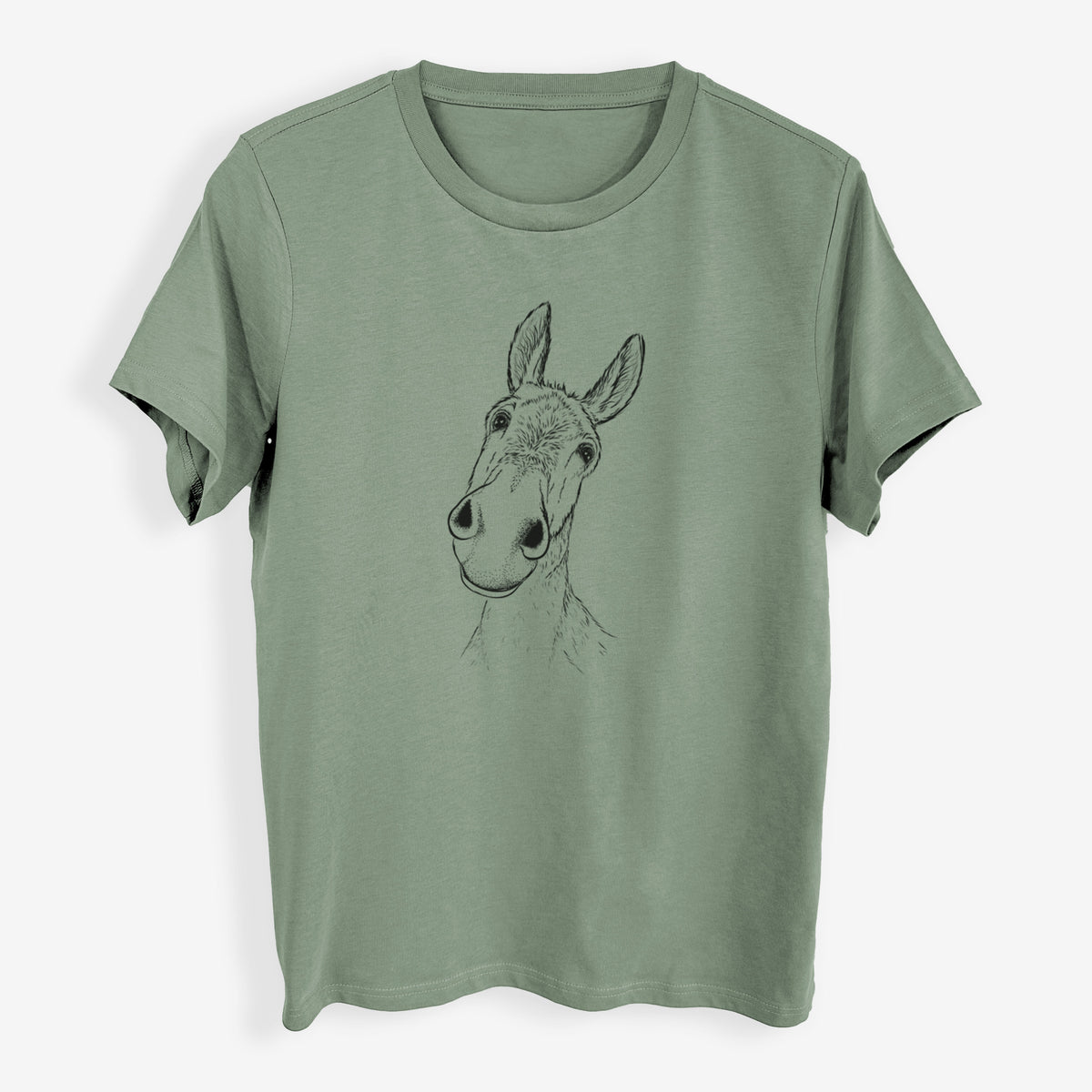 Curious Donkey - Womens Everyday Maple Tee