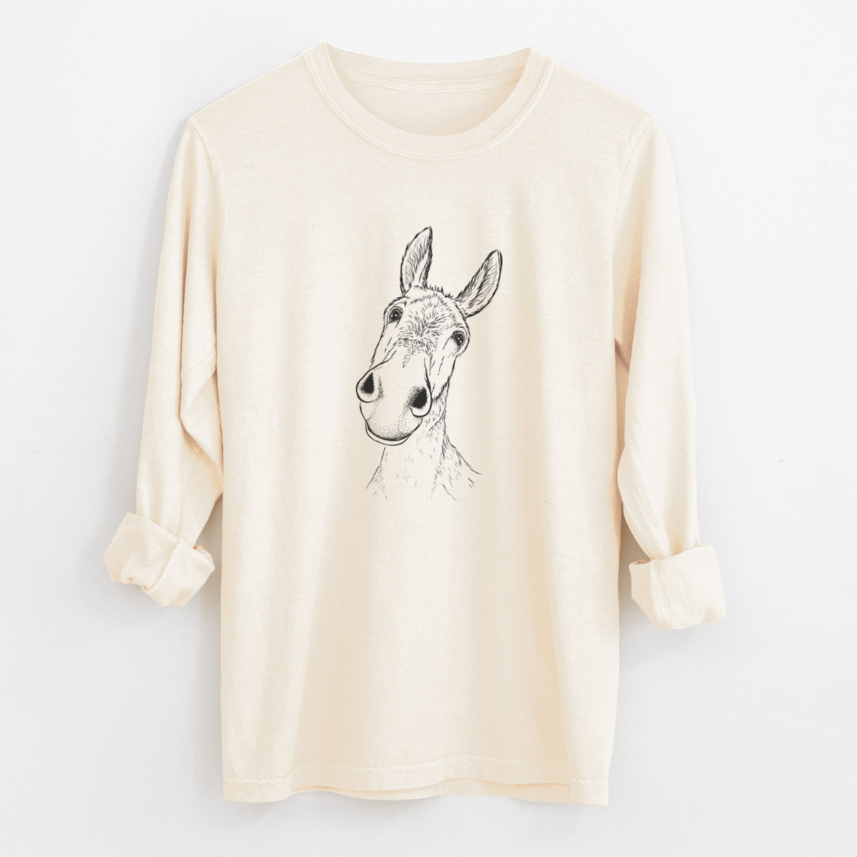 Curious Donkey - Unisex Comfort Colors 100% Cotton Long Sleeve
