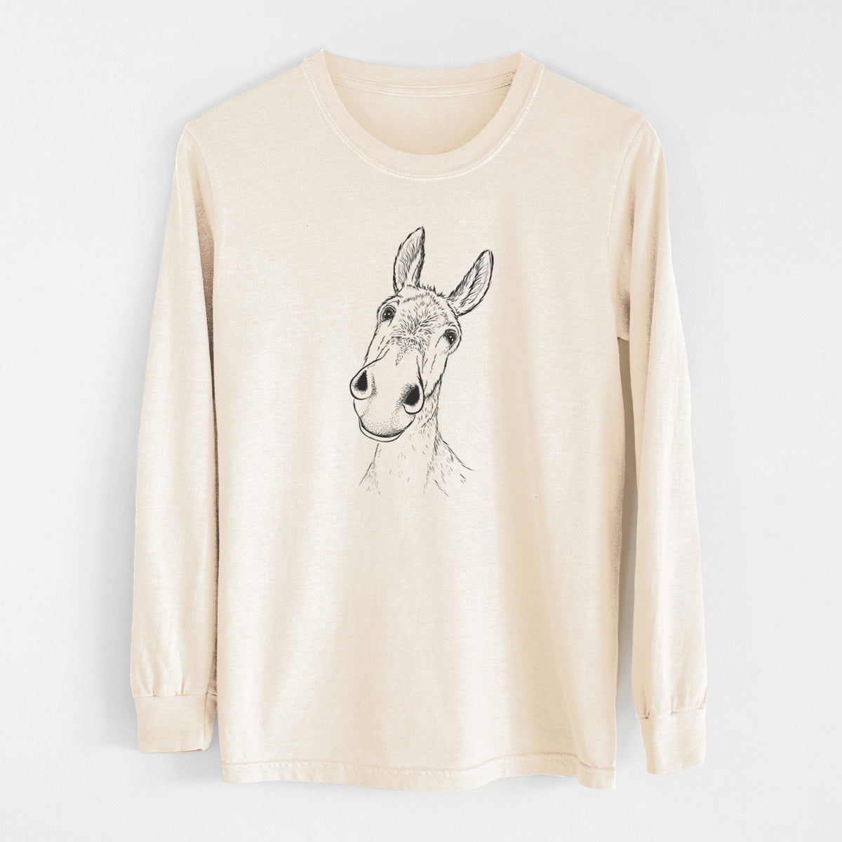Curious Donkey - Unisex Comfort Colors 100% Cotton Long Sleeve