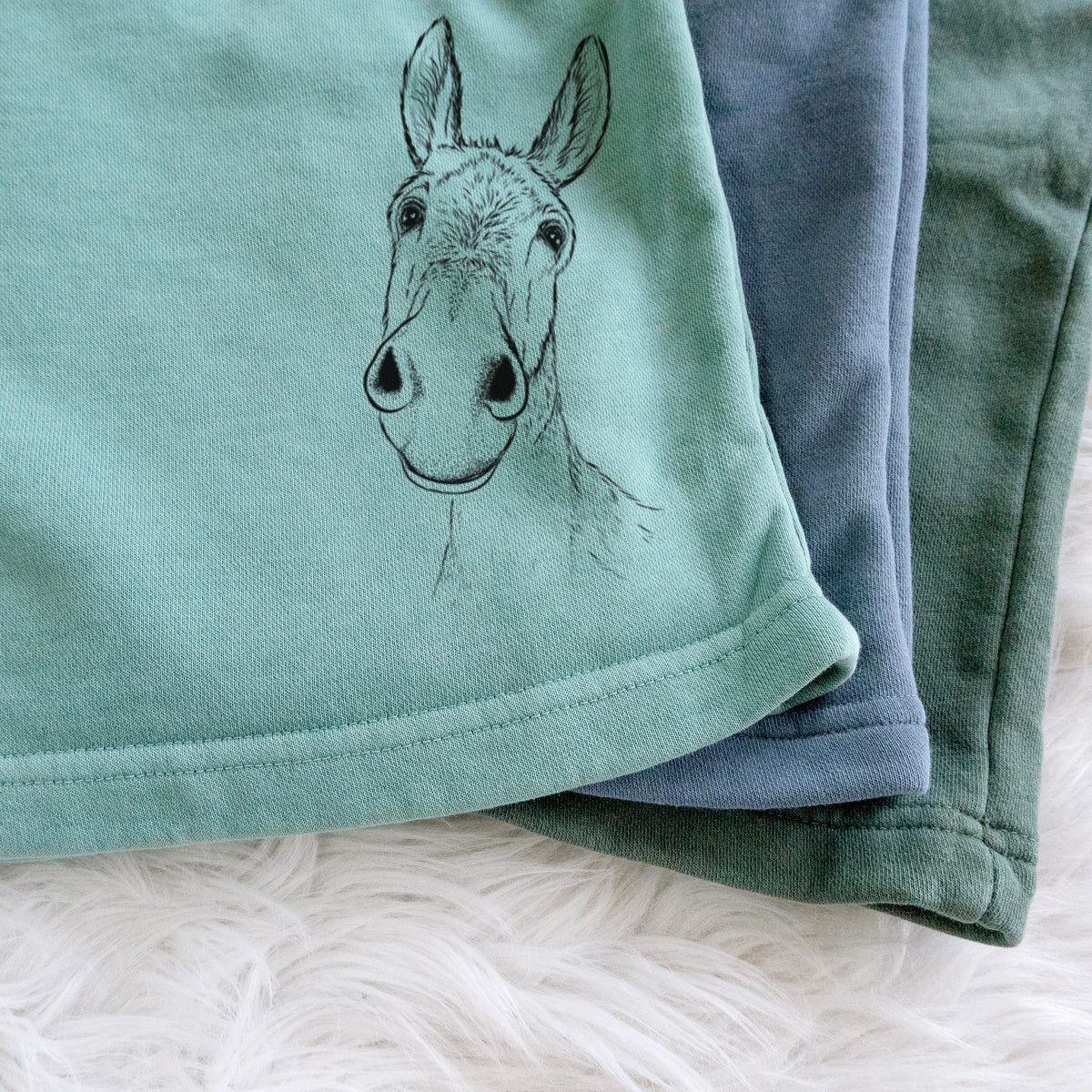 Curious Donkey - Unisex Pigment Dyed Shorts