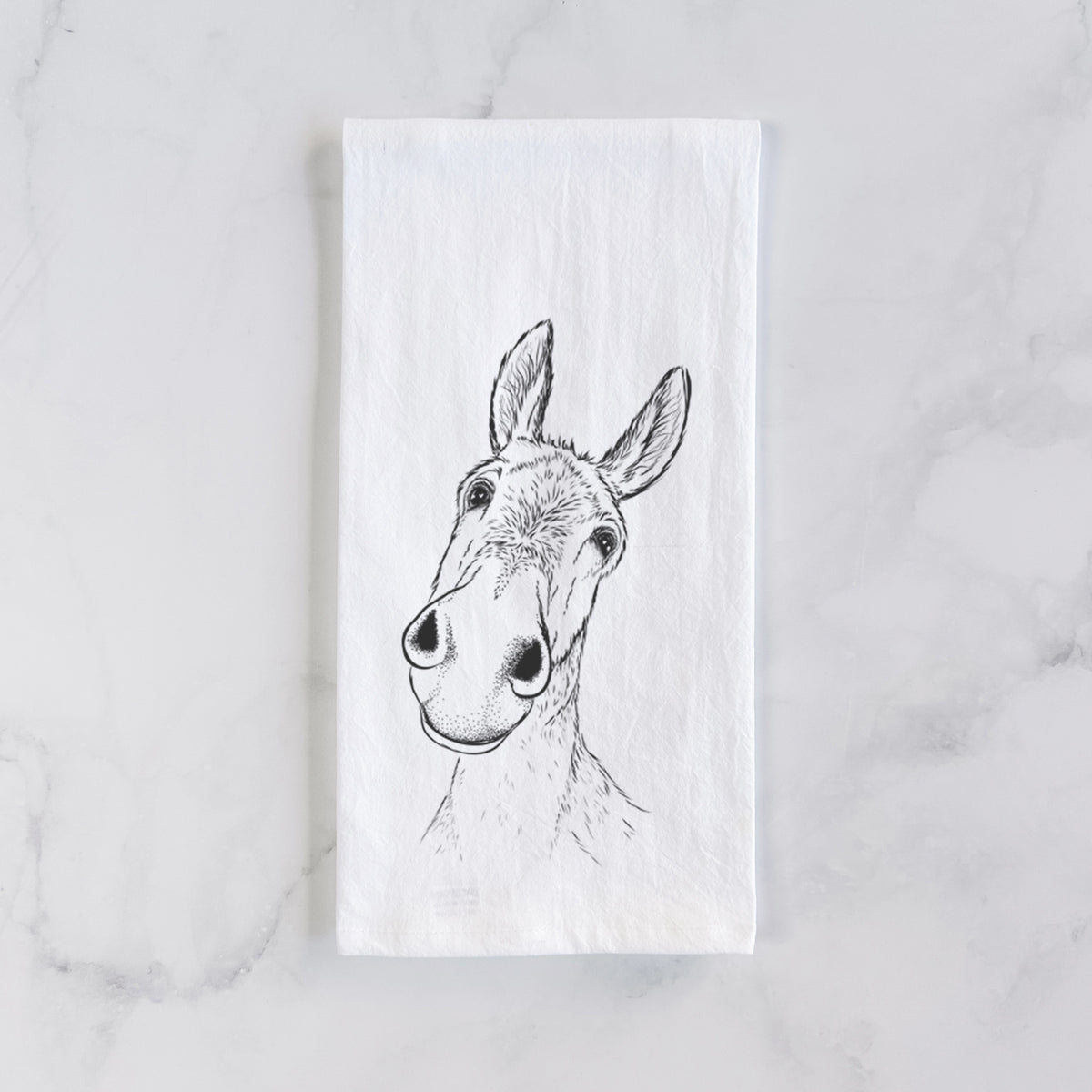 Curious Donkey Tea Towel