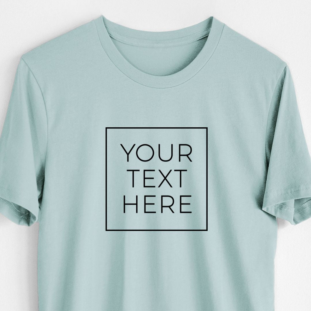 Custom Create Your Own Boxed Design - Lightweight 100% Cotton Unisex Crewneck