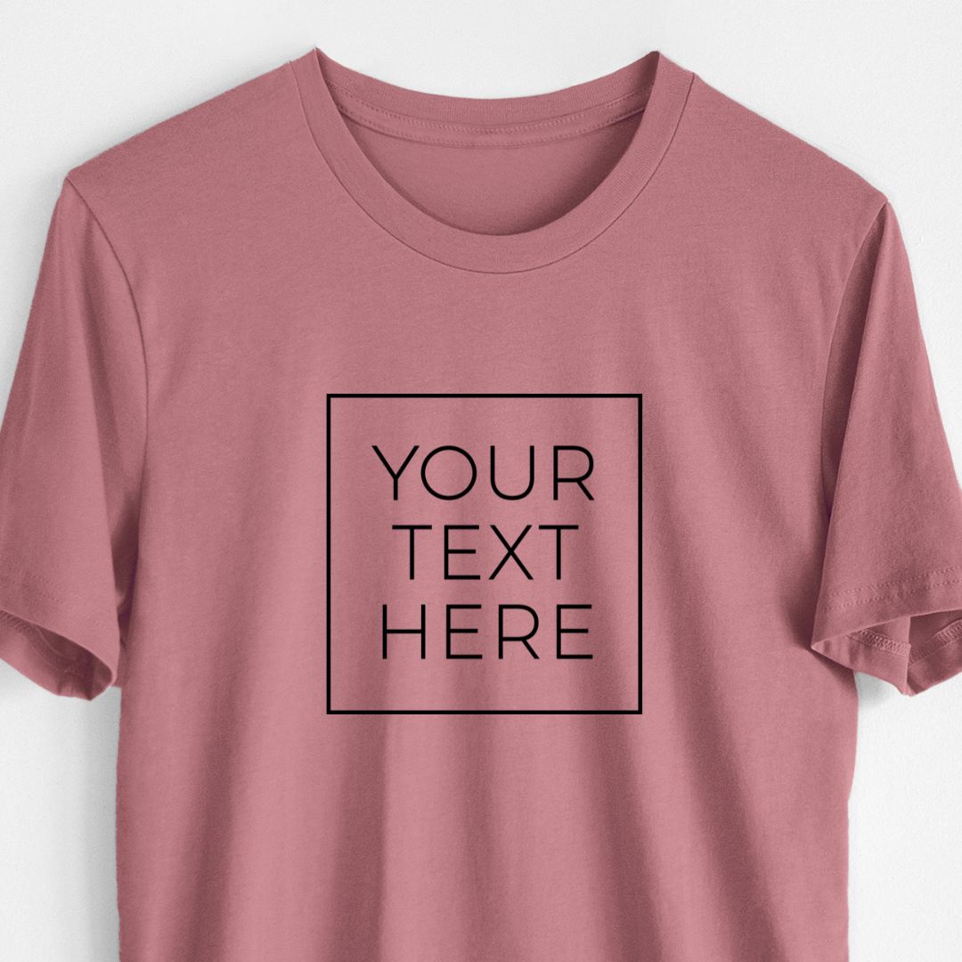 Custom Create Your Own Boxed Design - Lightweight 100% Cotton Unisex Crewneck