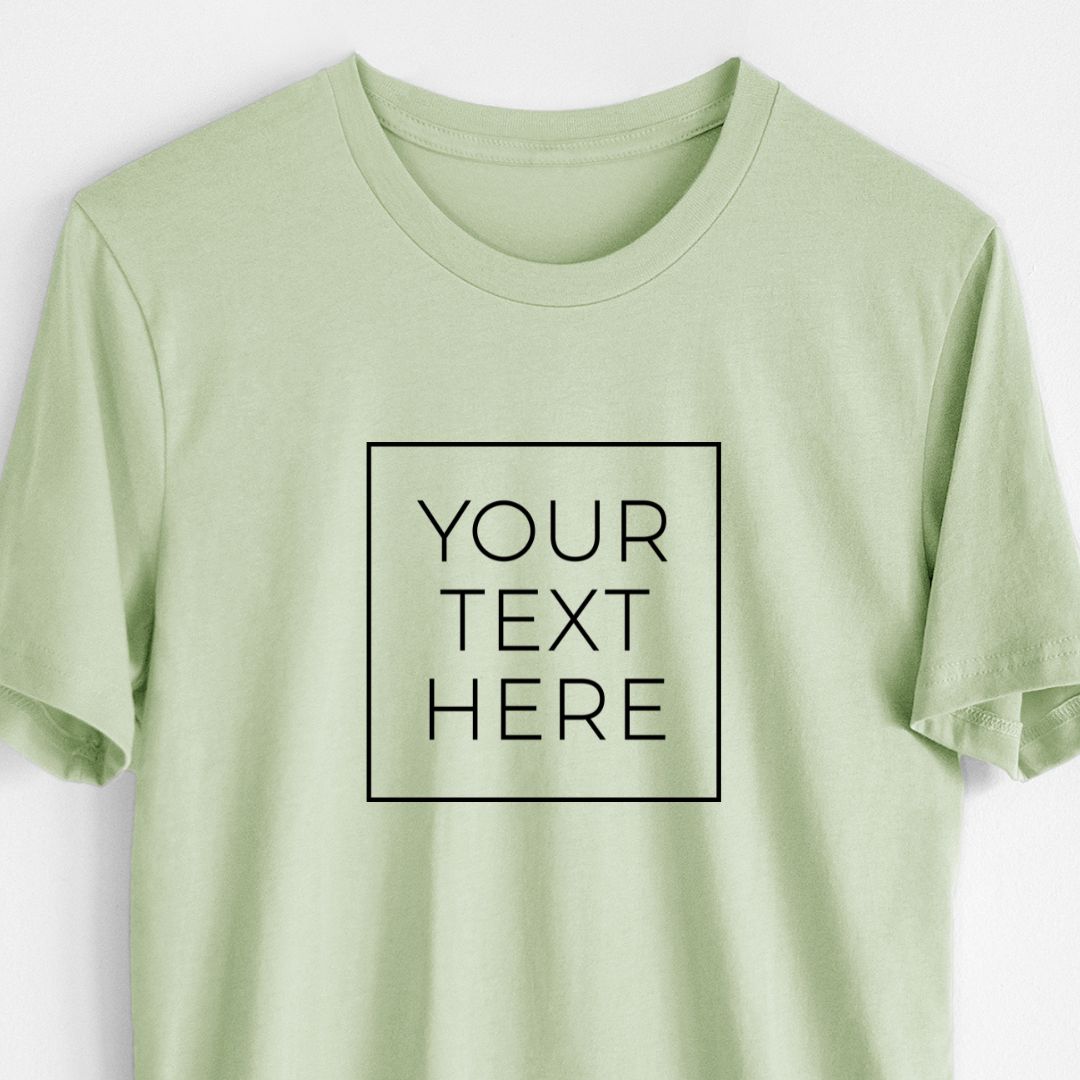 Custom Create Your Own Boxed Design - Lightweight 100% Cotton Unisex Crewneck