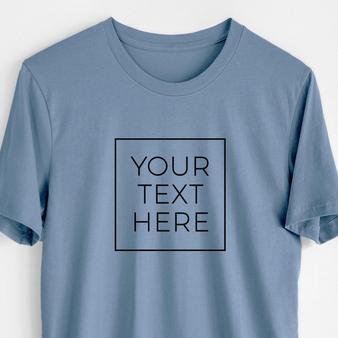 Custom Create Your Own Boxed Design - Lightweight 100% Cotton Unisex Crewneck