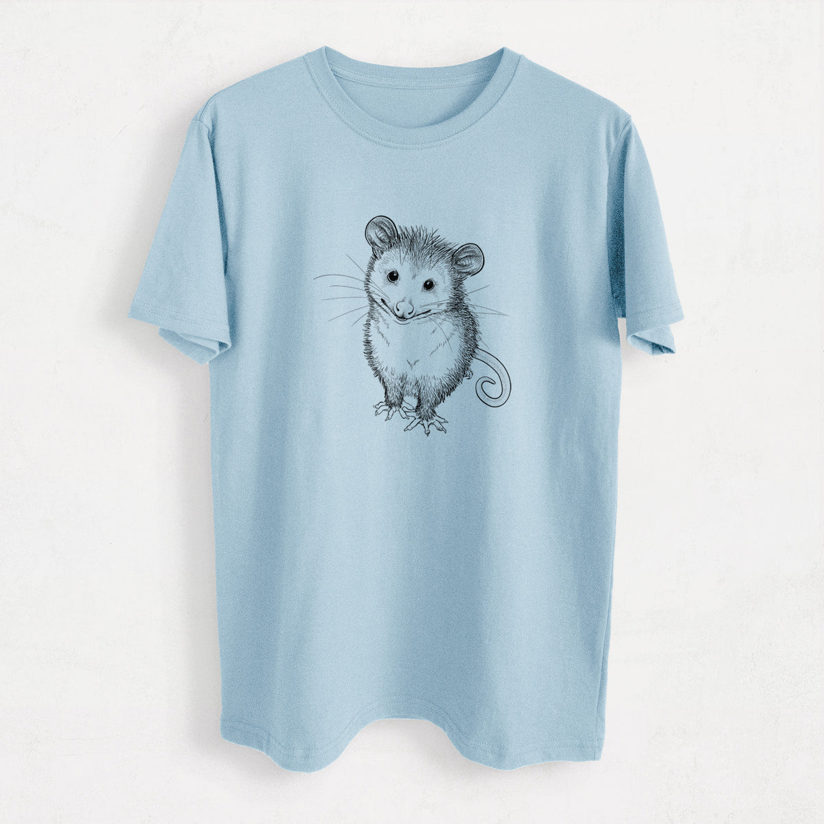Cute Opossum - Heavyweight Men&#39;s 100% Organic Cotton Tee