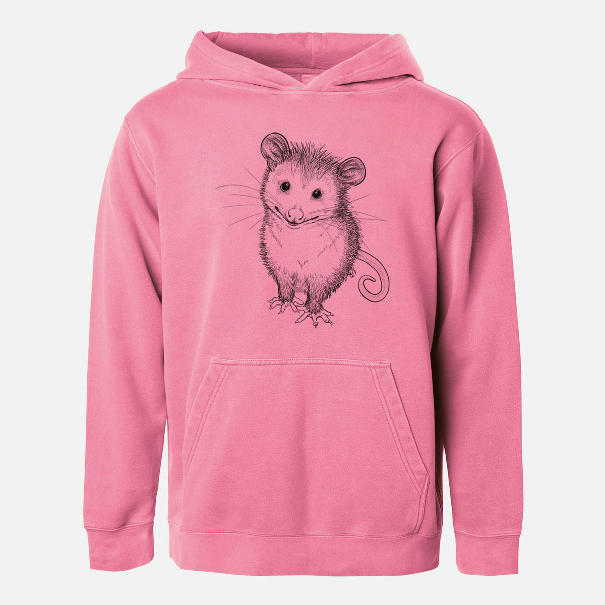 Cute Opossum - Youth Pigment Dyed Hoodie