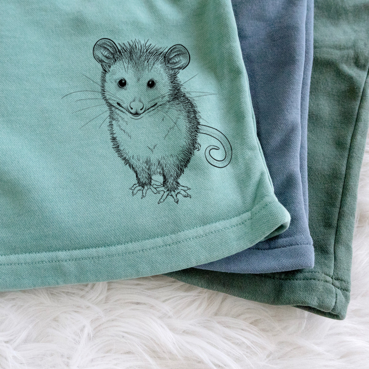 Cute Opossum - Unisex Pigment Dyed Shorts
