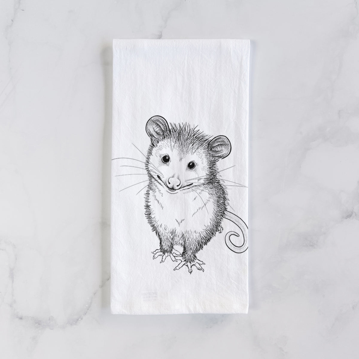 Cute Opossum Tea Towel