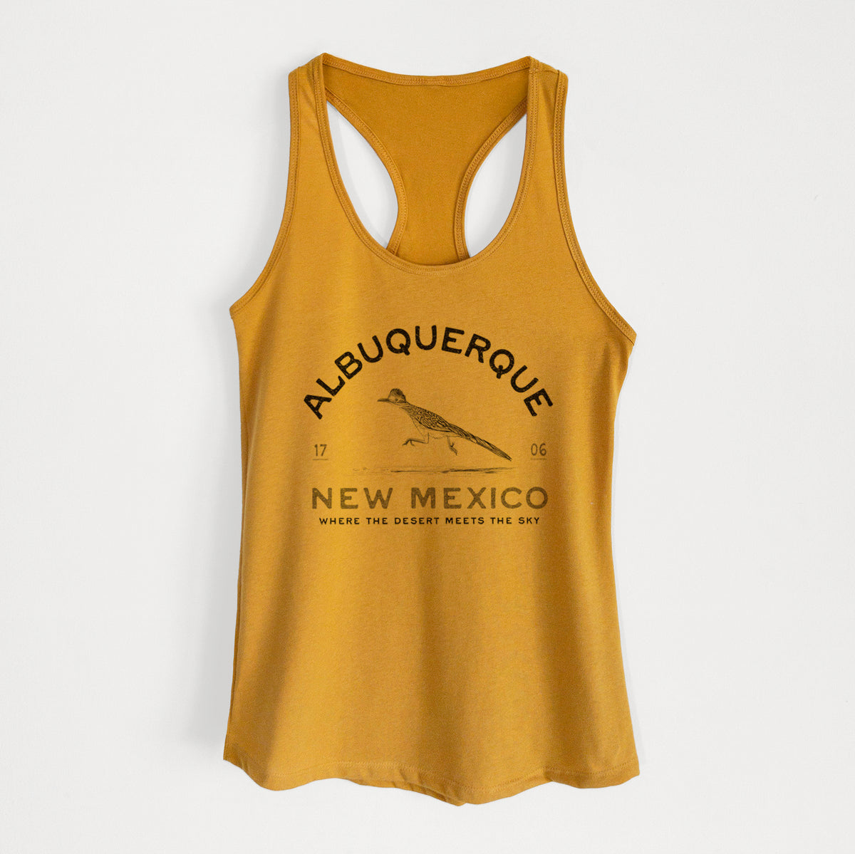 Albuquerque New Mexico Roadrunner - Women&#39;s Racerback Tanktop