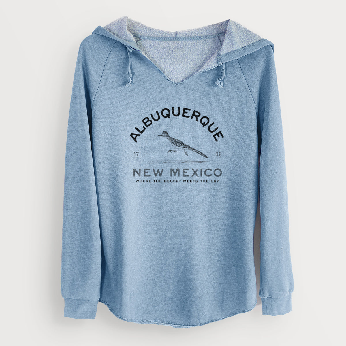 Albuquerque New Mexico Roadrunner - Cali Wave Hooded Sweatshirt