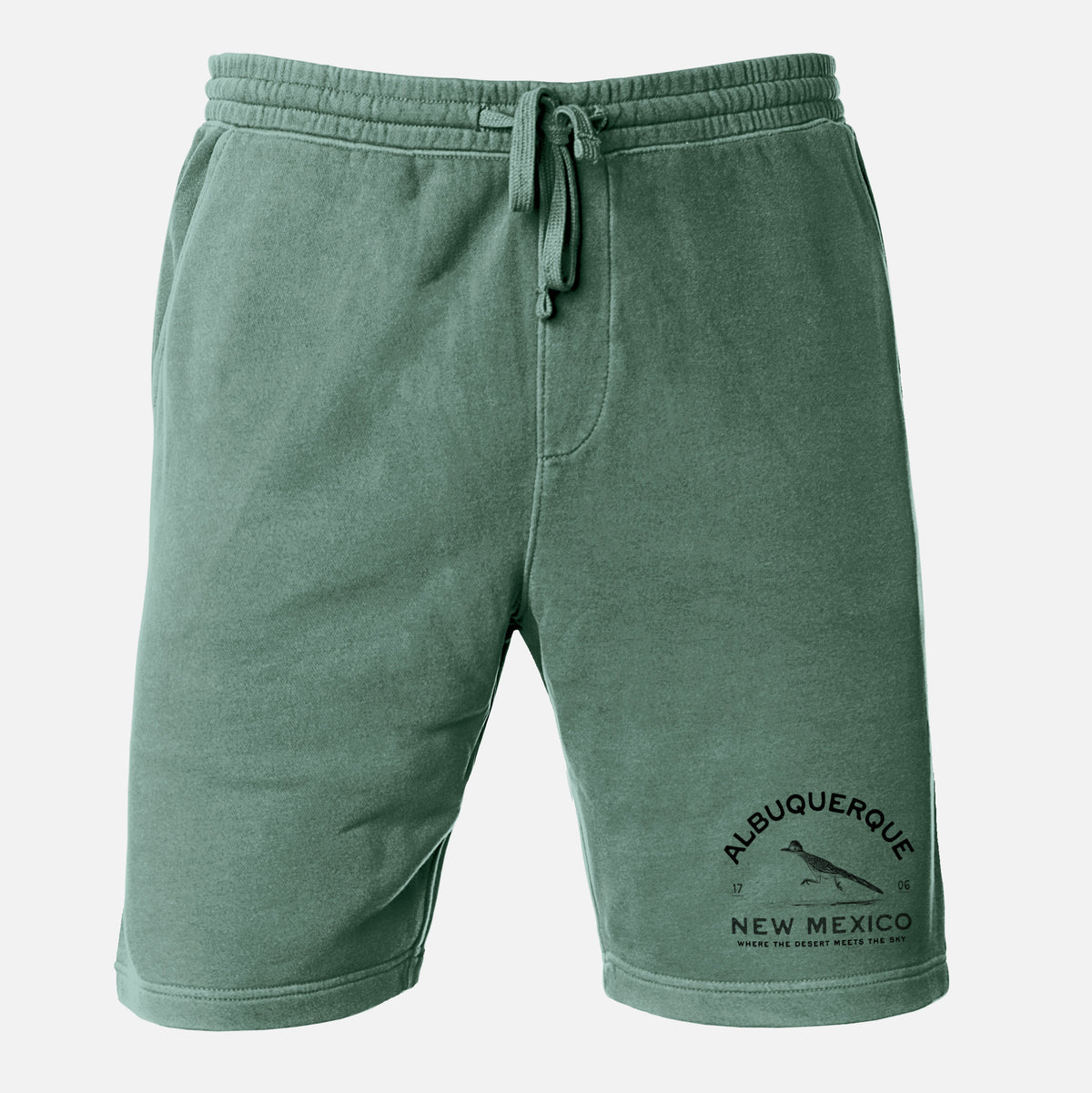 Albuquerque New Mexico Roadrunner - Unisex Pigment Dyed Shorts