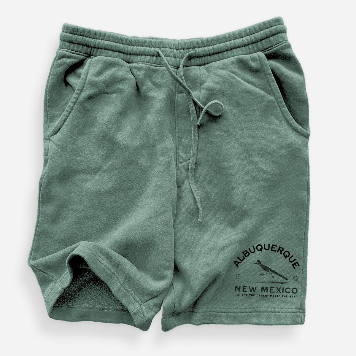 Albuquerque New Mexico Roadrunner - Unisex Pigment Dyed Shorts