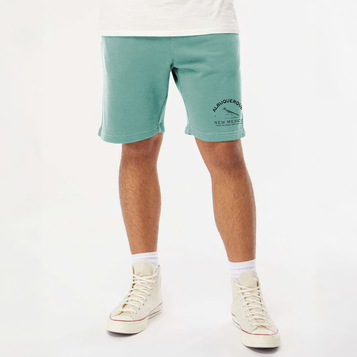 Albuquerque New Mexico Roadrunner - Unisex Pigment Dyed Shorts