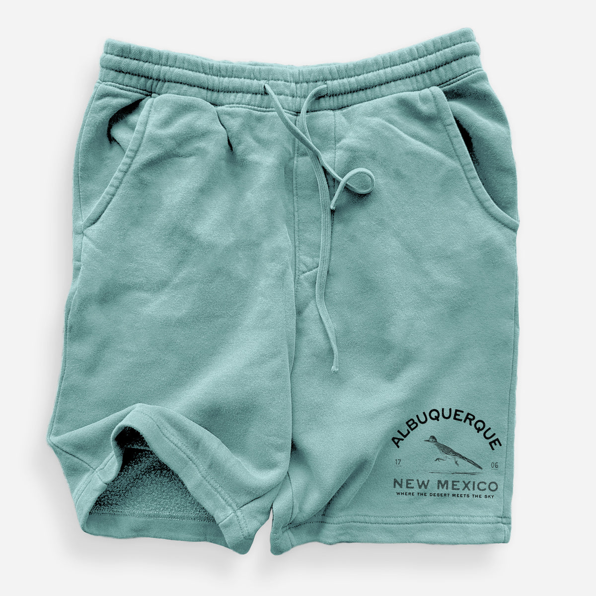 Albuquerque New Mexico Roadrunner - Unisex Pigment Dyed Shorts