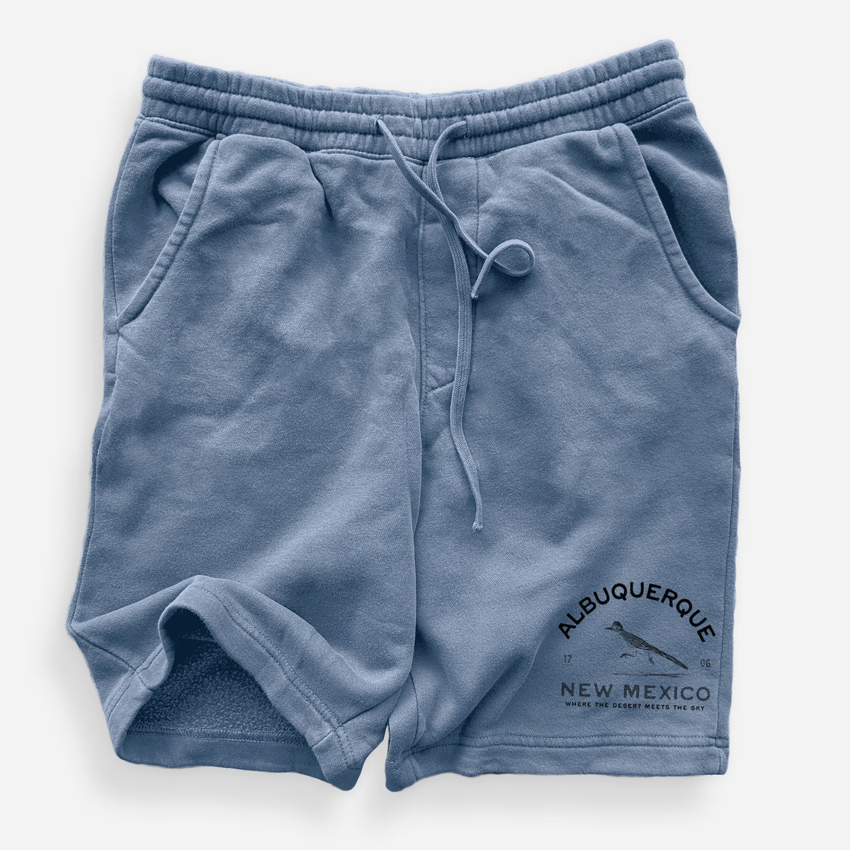 Albuquerque New Mexico Roadrunner - Unisex Pigment Dyed Shorts
