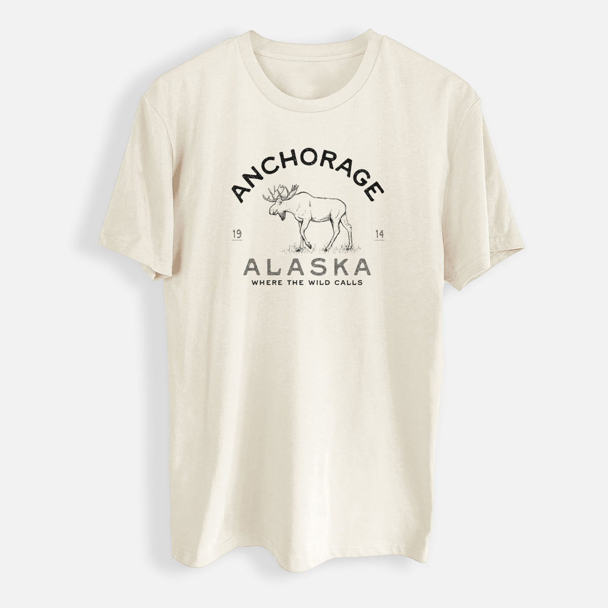 Anchorage Alaska Moose - Mens Everyday Staple Tee