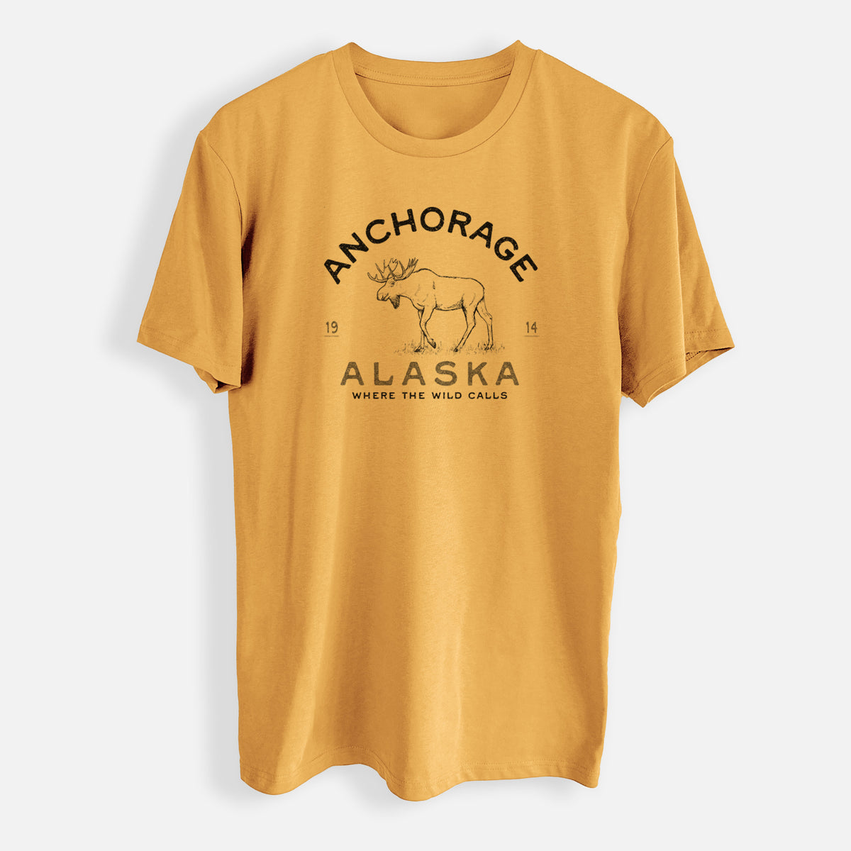 Anchorage Alaska Moose - Mens Everyday Staple Tee