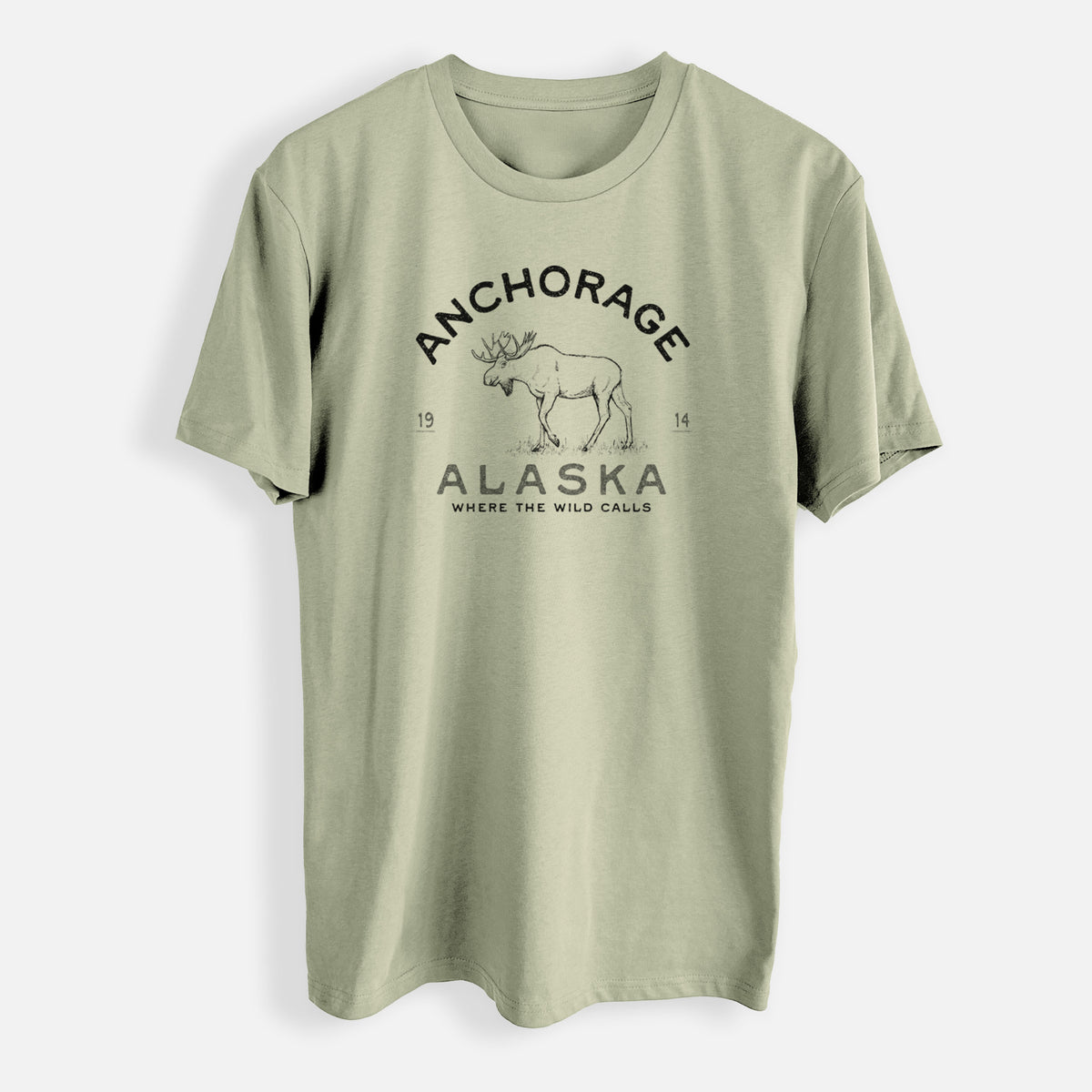 Anchorage Alaska Moose - Mens Everyday Staple Tee