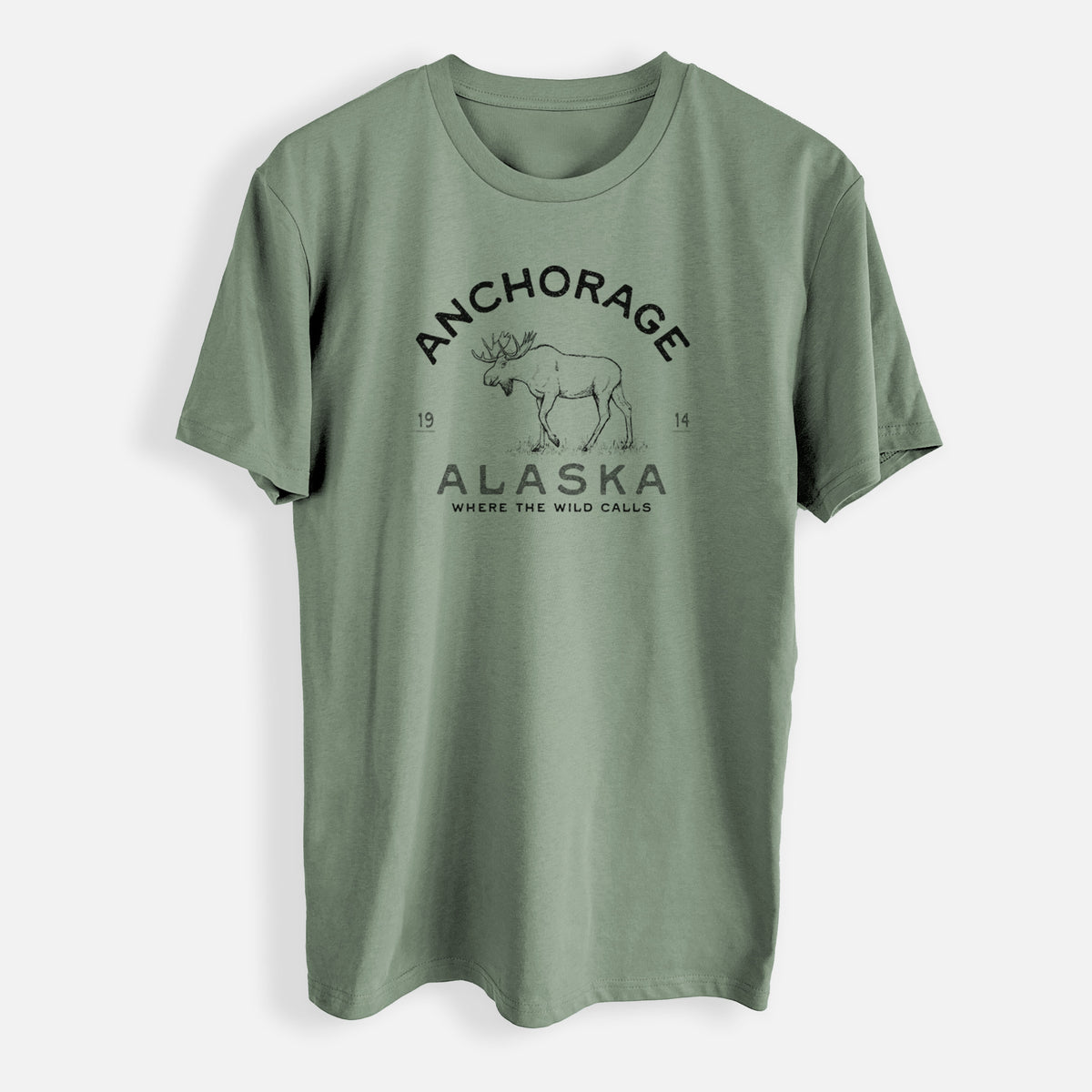 Anchorage Alaska Moose - Mens Everyday Staple Tee