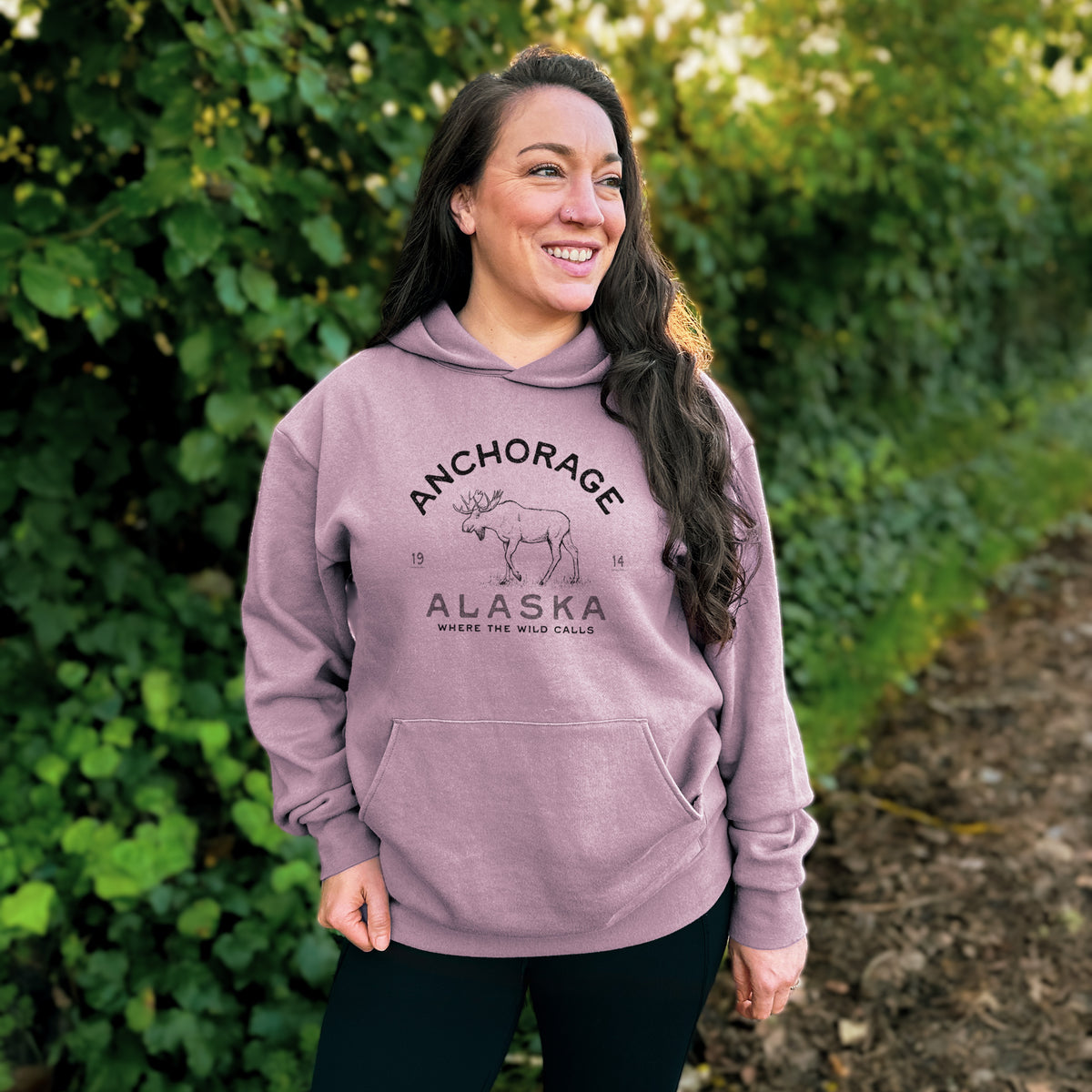 Anchorage Alaska Moose  - Bodega Midweight Hoodie